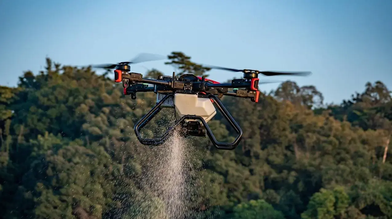 XAG P100 Drone Spraying