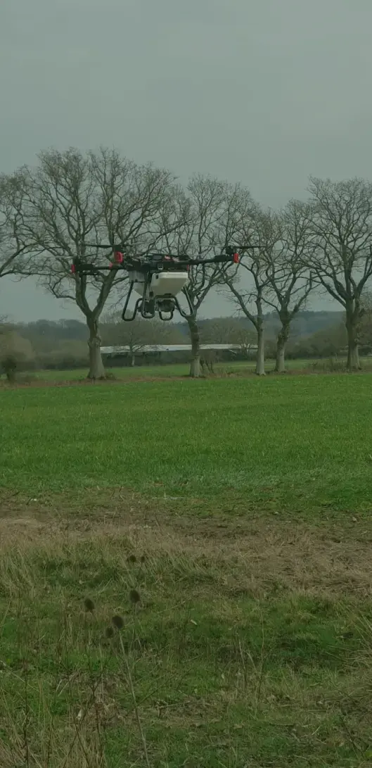 Drone spraying agriculture